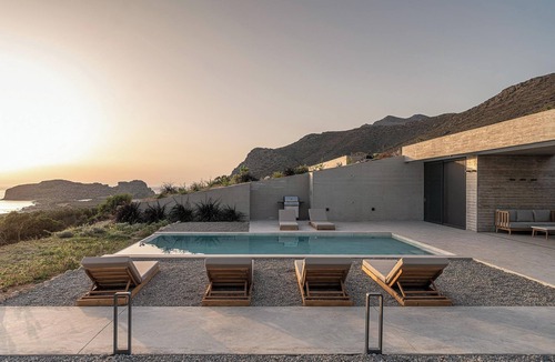 Falassarna Villa | Inspiring Industrial Design Villa Overlooking Falasarna Beach