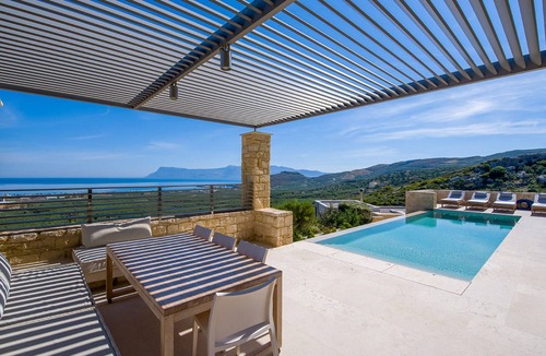 Kissamos Villa | Lavish Kissamos Villa | Villa Harmonia Blue | 2 Bedrooms | Breathtaking Sea Views | Private Outdoor Pool | Private Furnished Terrace | Peaceful Outdoor Ambiance | Prime Location
