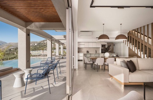 Limeniskos Villa | Luxury Crete Villas | Villa Babilon | 156 sqm Private Saltwater Infinity Pool.