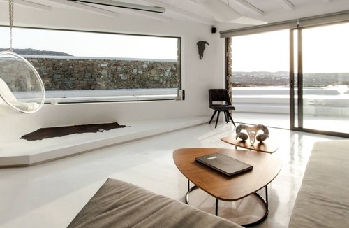 Ftelia Villa | Luxury Designer Villa with Private Infinity Pool & Gym just 150 meters from Ftelia Beach !