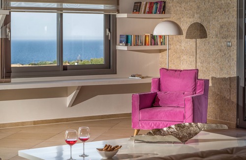 Planos Villa | Merovigli 4 Bedroom Villa with Private Pool and Sea Views