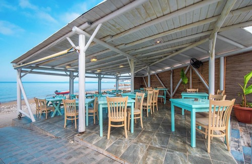 Arillas Apartment | 'Mirage Arillas Studio Type A9' next to Beach with Balcony, Shared Pool & Wi-Fi