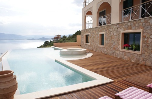 Theologos Villa | Modern, Family Friendly & Peaceful Villa with 15m long Infinite Private Pool & J