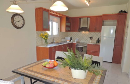 Katochori Villa | Near Kalives. 2 bedrooms, private pool, Free WIFI, A.C, views and all amenities.