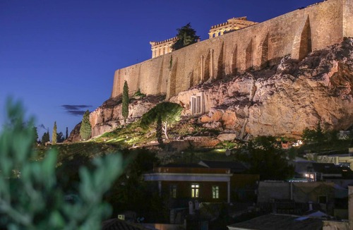 Plaka Apartment | Phos, an eclectic suite with stunning Acropolis view.