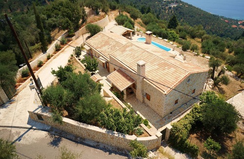 Barbati Villa | Prestige Villas | NISSAKI | 5* Stone Olive Press, Large Pool with Sea Views