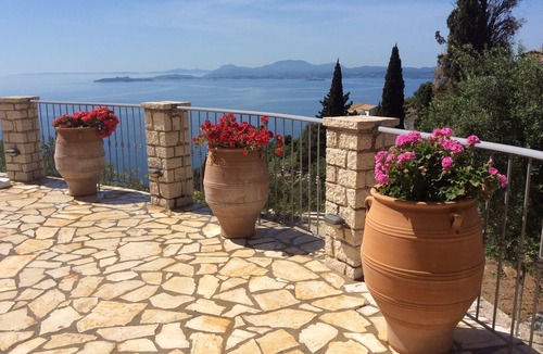 Barbati Villa | Prestige Villas | NISSAKI | 5* Stone Olive Press, Large Pool with Sea Views