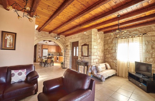 Xirokampi Villa | Private pool ★ Stone villa ★ Sea View