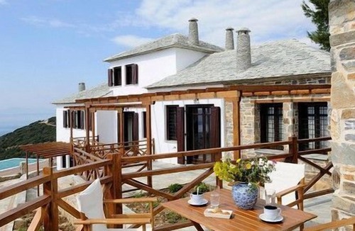 Lafkos Villa | R 1304 Bemus Junior Villa With Fireplace, Garden View & Private Balcony or Terrace