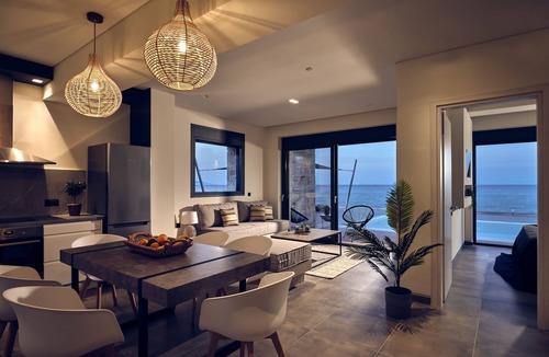 Neromilos Villa | Sea Front LaMer Villa,Luxury Retreat & Heated Pool