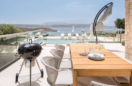 Tersanas Villa | Sea front luxury villa on the edge of the hillside