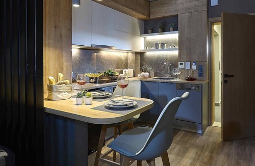 Hersonissos Centre Apartment | Seafront Apt by Myseasight.com with infinity pool, direct on the beach, central