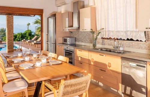 Evgiros Villa | Seafront 'Karavi Villa': 270° Views & Sea Access