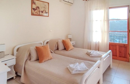 Longos Apartment | Situated in an elevated position, this apartment boasts wonderful sea views over the bay of Loggos t