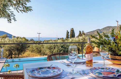 Skopelos Villa | Skopelos Blue Heaven Pool Villa in olive grove