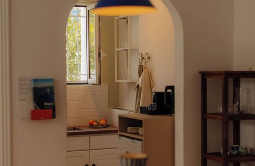 Paros Apartment | Studio Apartment '2' with Private Terrace, Wi-Fi and Air Conditioning