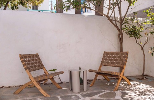 Paros Apartment | Studio Apartment '5' with Private Terrace, Wi-Fi and Air Conditioning