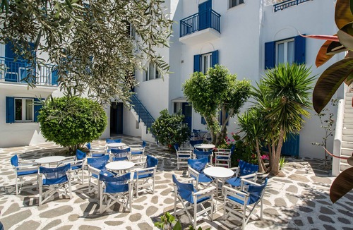 Paros Apartment | Studio Apartment '5' with Private Terrace, Wi-Fi and Air Conditioning