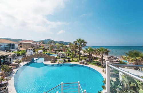 Arillas Apartment | Studio Apartment 'Mirage Arillas Studio Type A4' with Sea View, Pool, Balcony & Wi-Fi