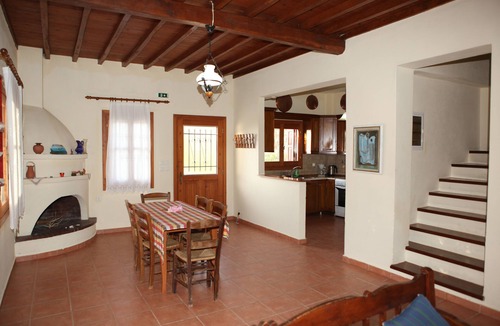 Glossa Villa | Traditional Villa Maria O with fantastic view between mountain forest and sea