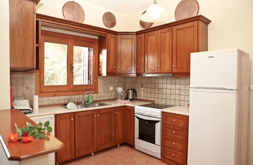 Glossa Villa | Traditional Villa Maria O with fantastic view between mountain forest and sea