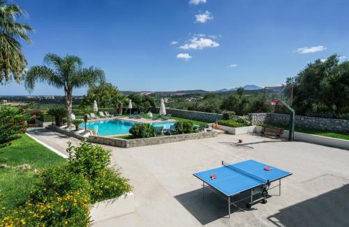 Asteri Villa | Villa Anna with Private Pool, Play area & BBQ, 5km from the Beach