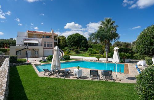 Asteri Villa | Villa Anna with Private Pool, Play area & BBQ, 5km from the Beach