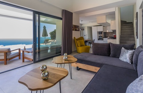 Koutsounari Villa | Villa Daniela: Luxurius villa with private pool and sea view