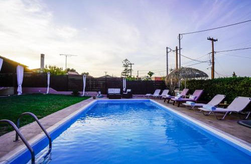 Kontos Villa | Villa Irene: Θέα πισίνα, Θέα θάλασσα