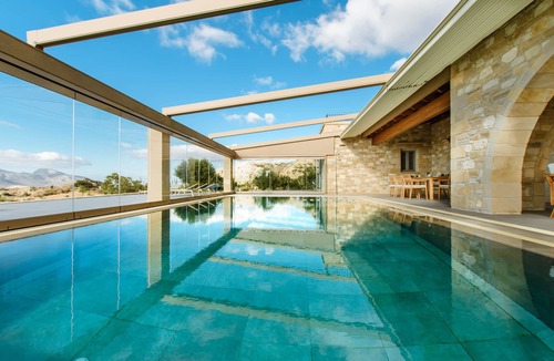 Falassarna Villa | Villa Kalithea, with indoor heating pool, unlimited sunset views to the ocean.