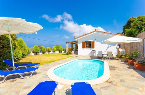 Glossa Villa | Villa Katerina Private Pool, Sea Views, A/C, WiFi