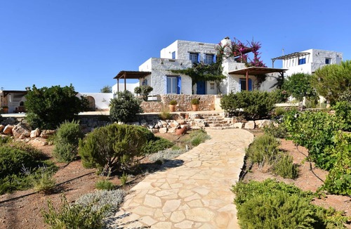 Kampos Villa | "Villa Lygeia" stunning Sea View, 3 Bedroom, Pool, BBQ