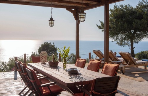 Evgiros Villa | Villa Mirtes with breathtaking sea view,close to Porto Katsiki and Egremni