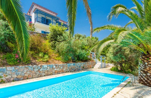 Skopelos Villa | Villa Ourania: Large Private Pool, Sea Views, A/C, WiFi