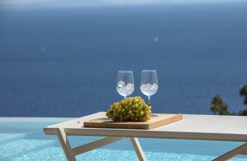 Evgiros Villa | Villa Sirina with stunning SeaView & private salt water pool
