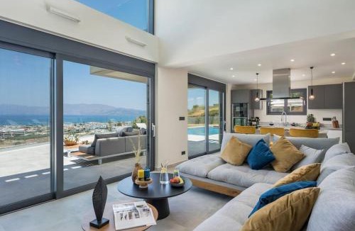 Kissamos Villa | Villa Thea, stunning view, pool, BBQ, Brand new.