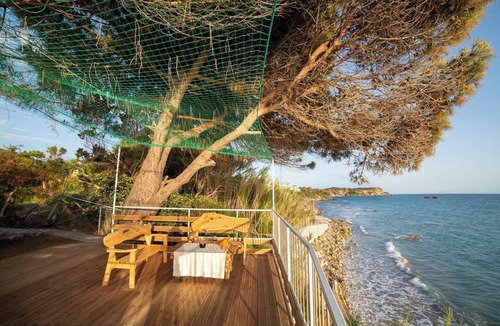 Agios Matthaios Villa | Villa with private beach access and Jacuzzi in fabulous Corfu with WiFi, AC