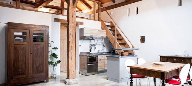 Apartment/studio (converted barn, 40 sqm) with gallery