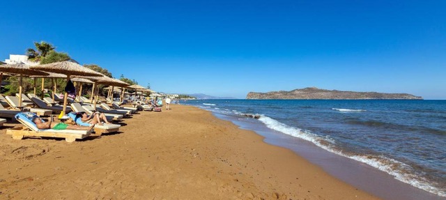 Beachfront Agia Marina Seafront Resort - Penthouse & Garden, Sleeps 9