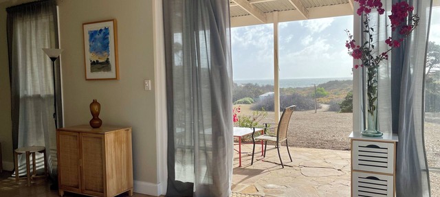 Beachside Studio styled space with sea views and 3 minute walk to the beach