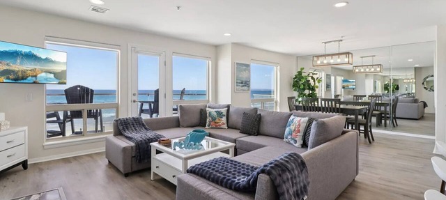 Modern Coastal Escape with Breathtaking Ocean View, Communal Pool and Barbecue