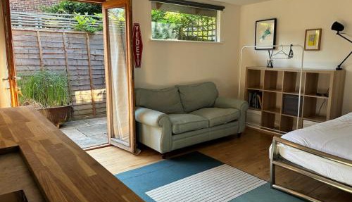Self-contained studio with patio