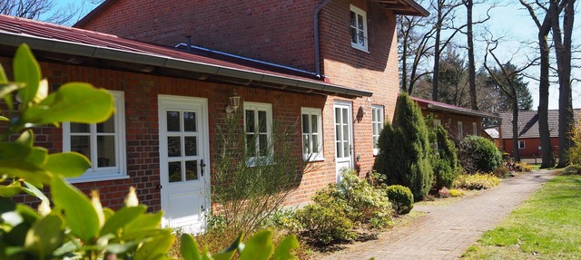 Separate bright cornflower vacation apartment on a former farm