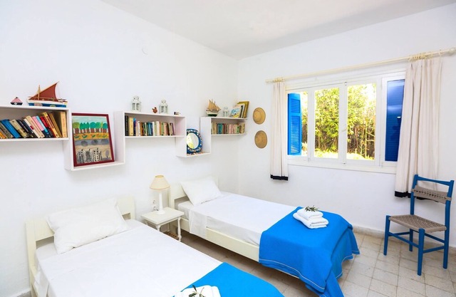 Beachfront Greek Villa in Skiathos with Semi-Private Sandy Beach