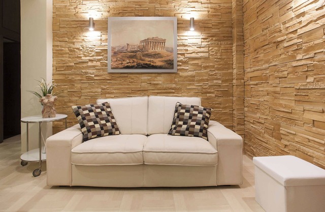 Luxury Gold-Blue Acropolis Apartment near Metro