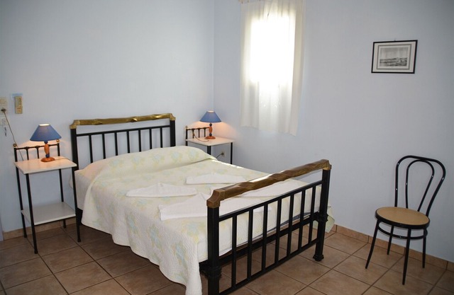 Room with double bed and panoramic seaview