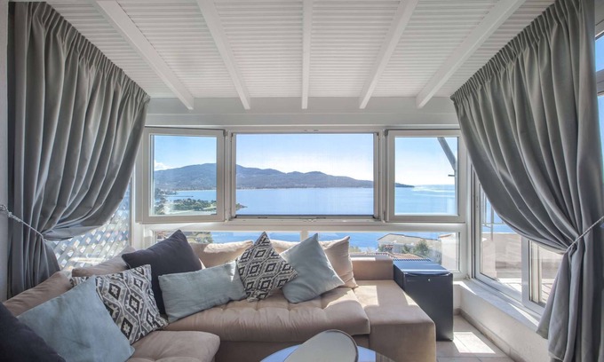 Neos Marmaras Apartment | Alterra Vita Apartments: 2-floor Apartment with Panoramic sea view