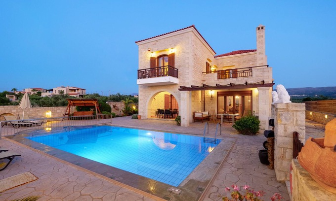 Asteri Villa | Family Friendly Villa Erofili w/Pool, Childrens Area & BBQ 14km to Rethymno!