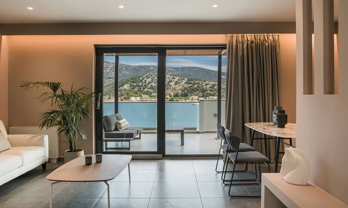 Argostoli Town Apartment | Grand Terrace Suite/105m² - Spacious outdoor living area
