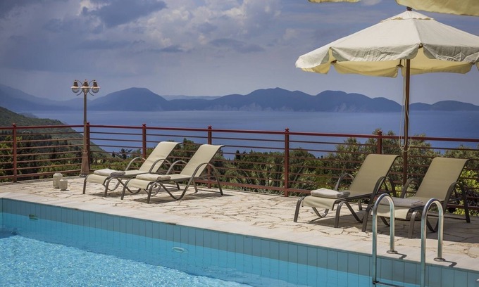 Tzamarelata Villa | Luxurious villa Alkyoni with private pool near Fiscardo